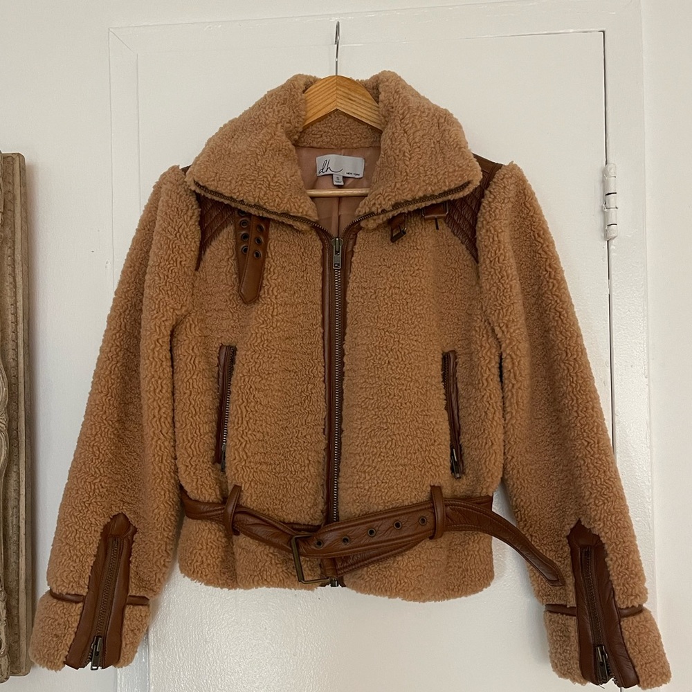 dh NEW YORK Tan Teddy Jacket